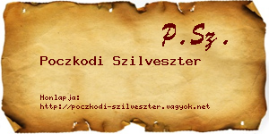 Poczkodi Szilveszter névjegykártya